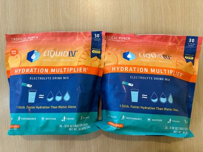 Liquid I.V. Hydration Multiplier, Tropical Punch Flavor 2 bags(2X30 packs),1 Count (Pack of 2)