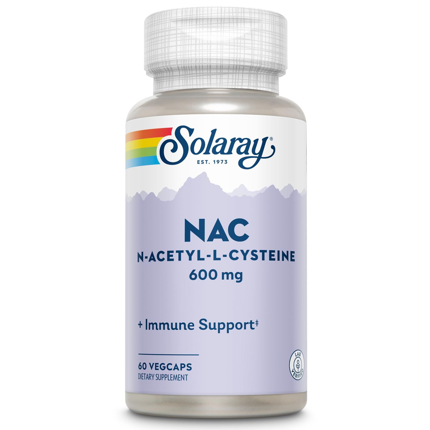 Solaray NAC N-Acetyl-L-Cysteine Supplement, 600 mg | 60 Count