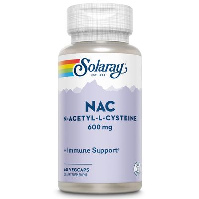Solaray NAC N-Acetyl-L-Cysteine Supplement, 600 mg | 60 Count