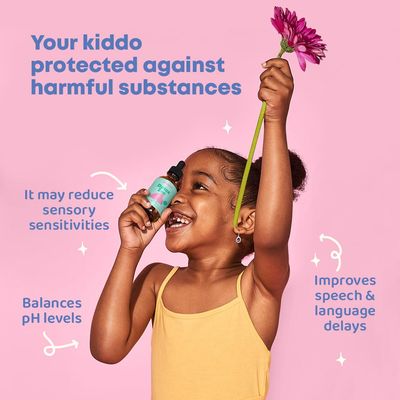 JoySpring Zeolite for Kids - Zeolite Drops Kids Will Love - Berry Flavored Zeolite Kids Will Love - Fortified with Vitamin D3 - Zeolite for Urban Life, Gut Support & Speech - 2 oz