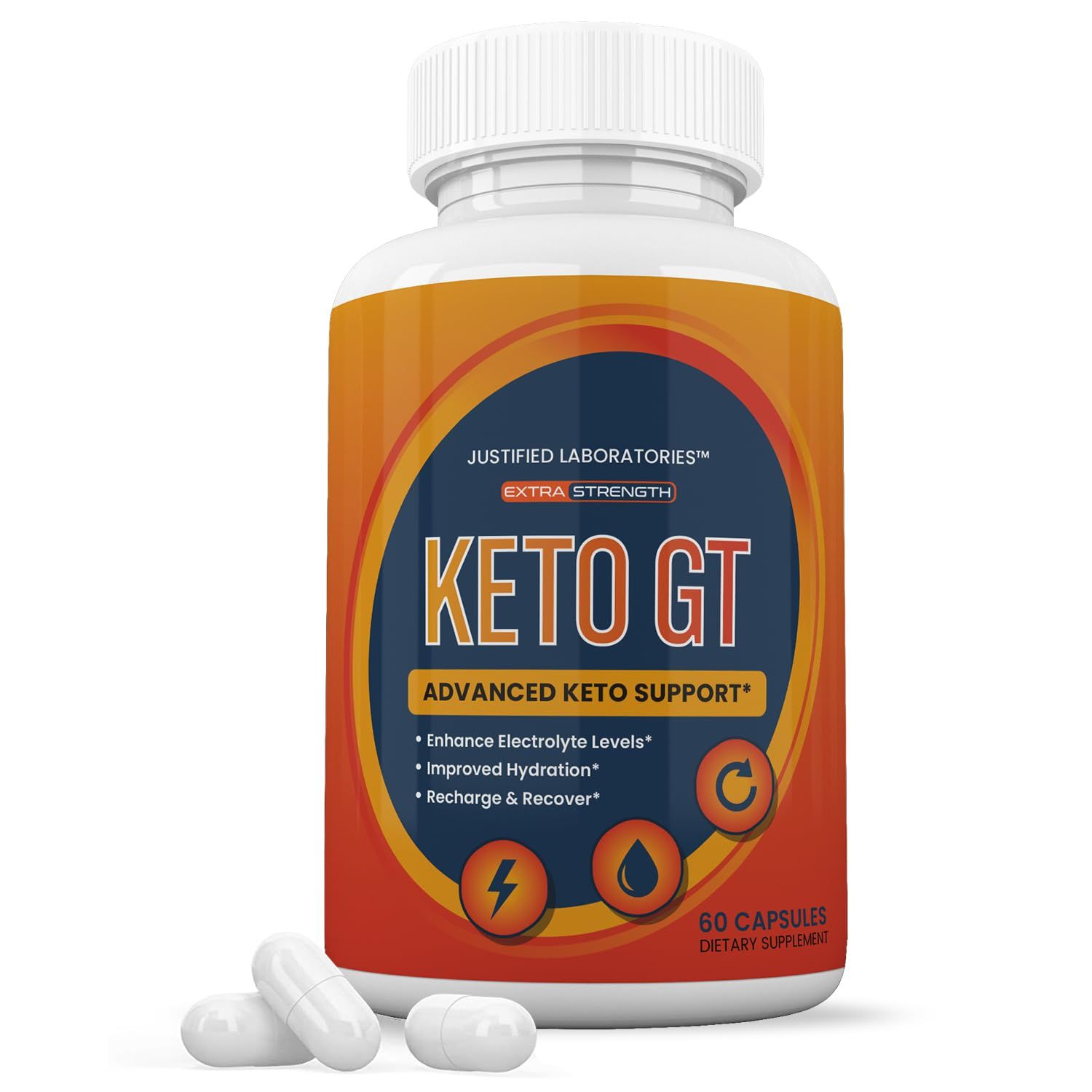 Keto GT Keto Pills 1275MG New &amp; Improved Formula Contains Apple Cider Vinegar Extra Virgin Olive Oil Powder Green Tea Leaf 60 Capsules