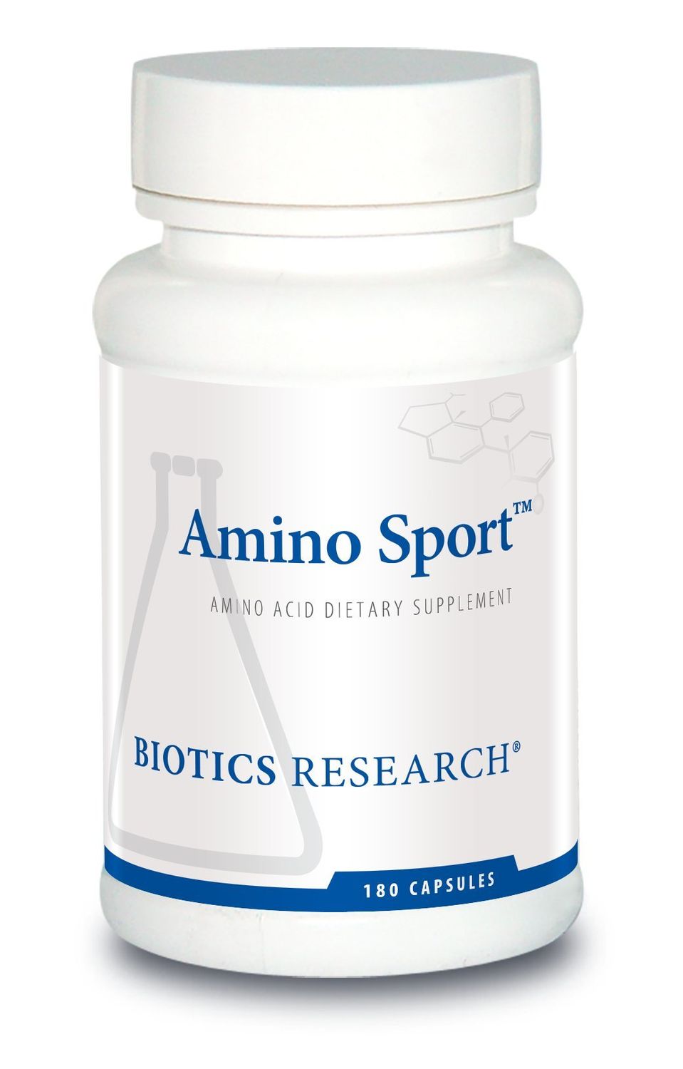 Biotics Research Amino Sport Broad Spectrum Amino Acids, Essential Amino Acids, BCAAs, Sports Recovery, Support Lean Muscle Mass 180 Caps