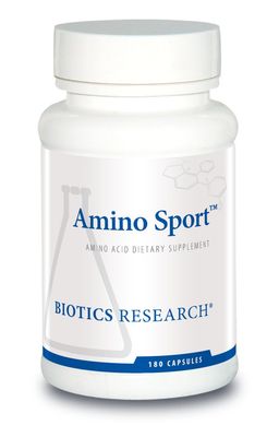 Biotics Research Amino Sport Broad Spectrum Amino Acids, Essential Amino Acids, BCAAs, Sports Recovery, Support Lean Muscle Mass 180 Caps