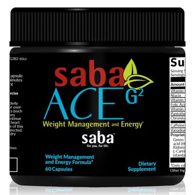 Saba ACE G2 - Thermogenic Fat Burner. Weight Loss Supplement, Appetite Suppressant, &amp; Energy Booster - Green Tea Extract,Capsimax, Garcania, Carnosyn &amp; More - 60 Capsules