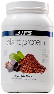 NF Sports All-Natural Plant-Based Protein (Chocolate Maca) - Organic Protein, Gluten Free - 28 Servings (Chocolate Maca)