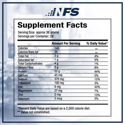 NF Sports All-Natural Plant-Based Protein (Chocolate Maca) - Organic Protein, Gluten Free - 28 Servings (Chocolate Maca)