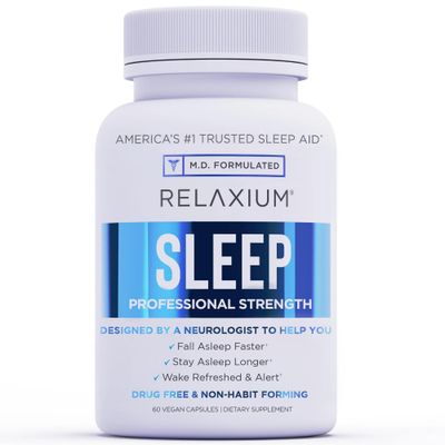 Relaxium Sleep Aid for Adults, Melatonin 5mg with Magnesium Glycinate, Sleep-Promoting Valerest &amp; Ashwagandha, Non-Habit Forming Sleep Supplement, 60 Capsules, 30-Day Supply