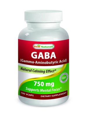 Best Naturals Gaba 750 mg 100 Veggie Caps