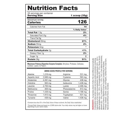 Metabolic Nutrition - Protizyme - Whey Protein Powder, High Protein, Low Carb, Low Fat with Digestive Enzymes, 24 Essential Vitamins and Minerals, Banana Creme, 2 Pound