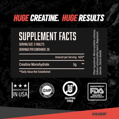 Creatine Monohydrate Capsules, 5g Per Serving, Scientifically Dosed To Maximize Lean Muscle Growth, Strength, Recovery &amp; Performance, Thoroughly Tested For Purity, For Men &amp; Women, Convenient Capsules