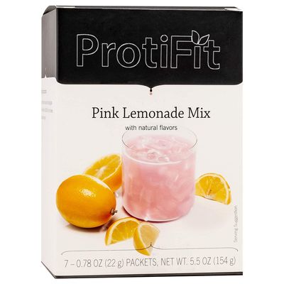 ProtiFit - High Protein Fruit Flavored Powder Drink Mix, 15g Protein, Low Calorie, Sugar Free, Ideal Protein Compatible, 7 Servings Per Box (Pink Lemonade)