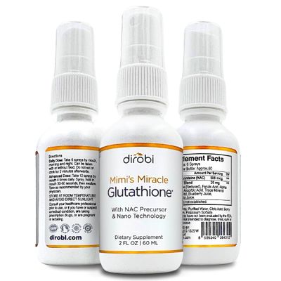 Mimi&#39;s Miracle Glutathione Spray, Sublingual Antioxidant, Reduced Glutathione Supplement with Ascorbic Acid, Blueberry &amp; Pomegranate Extracts, Spray Dosage for Adults &amp; Kids, 4 Ounces