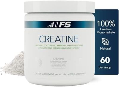 NF Sports Creatine Energy Protein Powder,Unflavored Protein Powder for Muscle Recovery &amp; Strength, Sports Drink Powder, Dietary Supplement, No Artificial Flavors (300g, 60 Servings)