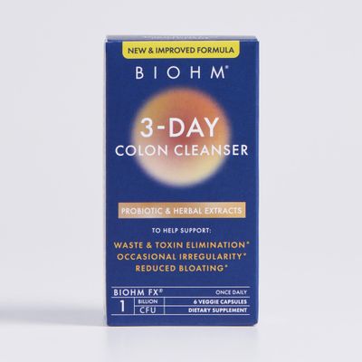 BIOHM Colon Cleanse Detox with Probiotics, 3 Day Quick Cleanse, 6 Capsules, Supports Constipation and Bloating Relief, 3 Servings, Gut Cleanse for Men and Women