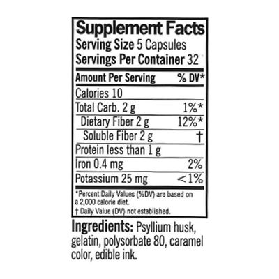 Quality Choice Daily Fiber Capsules for Regularity, 160 Count