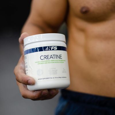 NF Sports Creatine Energy Protein Powder,Unflavored Protein Powder for Muscle Recovery & Strength, Sports Drink Powder, Dietary Supplement, No Artificial Flavors (300g, 60 Servings)