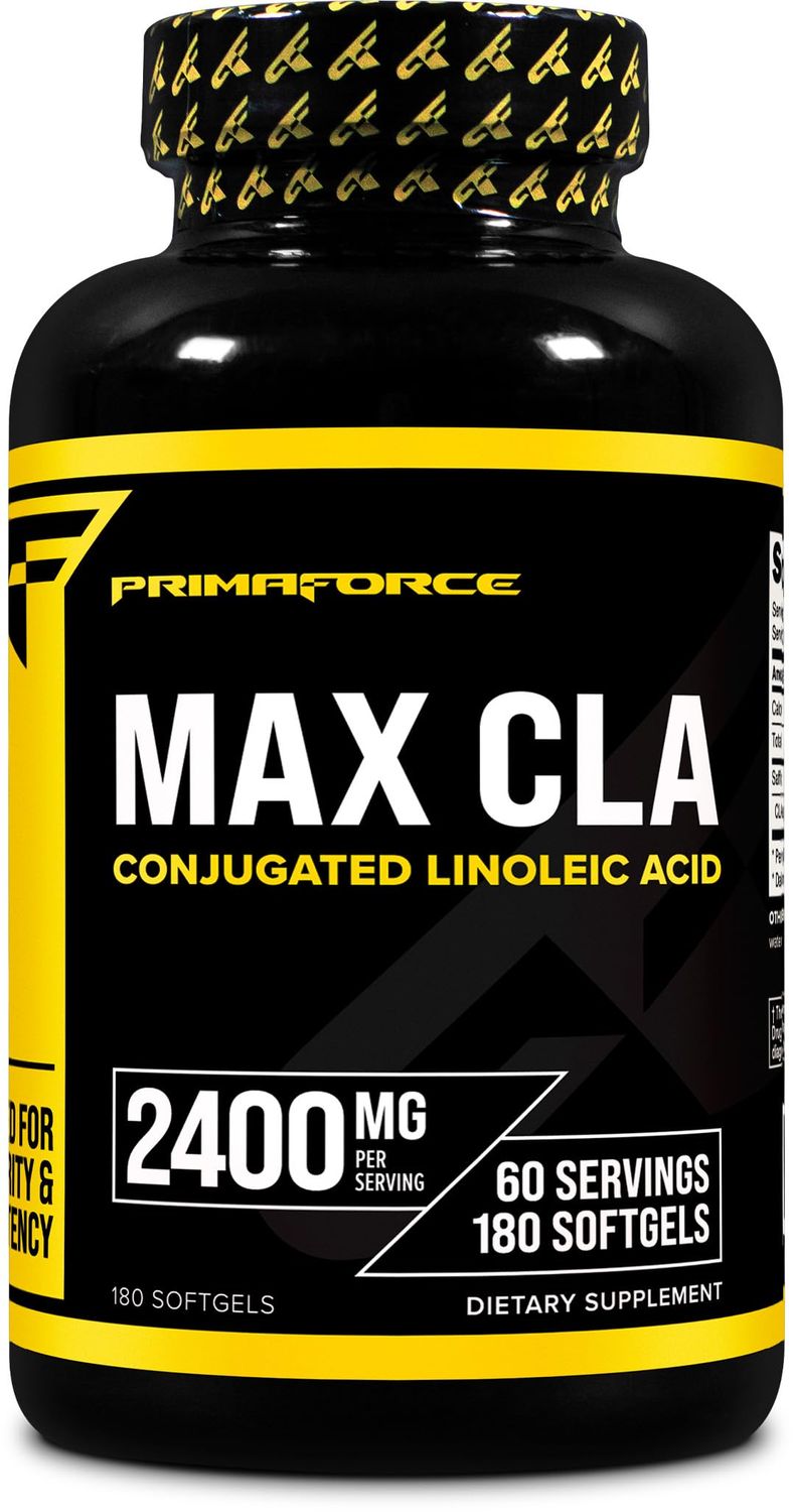 Primaforce CLA 2400 mg per Serving (180 softgels) - for Men and Women, Non-Stimulating, GMO Free &amp; Gluten Free