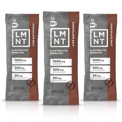 LMNT Zero Sugar Hot Chocolate or Coffee Mixer - Chocolate Salt | Drink Mix | 30 Count