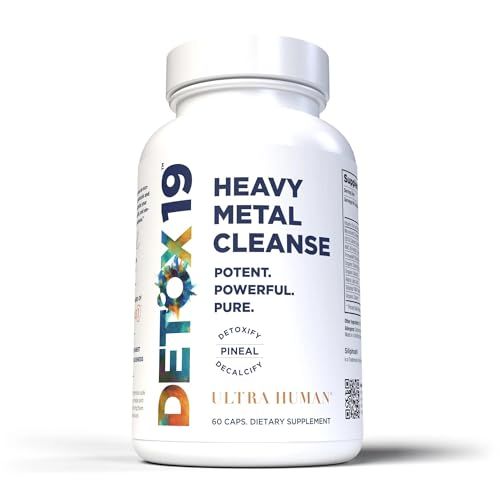 Ultra Human Heavy Metal Detox - Zeolite Detox Capsules, Natural Energy and Immune System, Supports Daily Detox and Optimal pH, Max Absorption Alkaline Capsules, Easy to Take (60 Capsules)