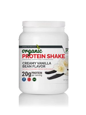 Maximum Slim Organic Protein Shake - Creamy Vanilla Bean Flavor