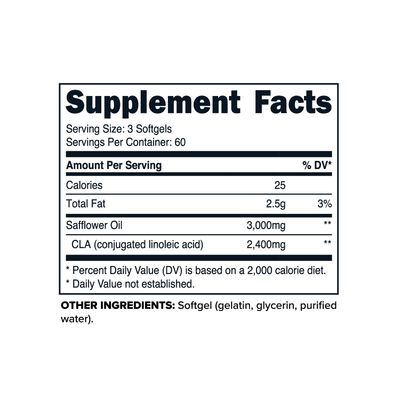 Primaforce CLA 2400 mg per Serving (180 softgels) - for Men and Women, Non-Stimulating, GMO Free &amp; Gluten Free