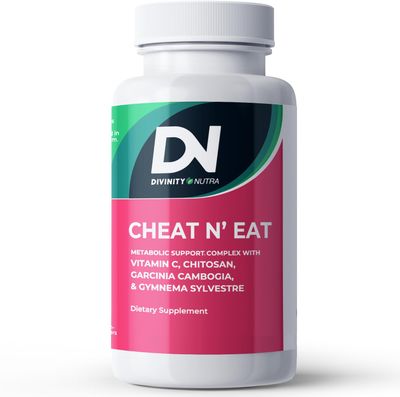 Divinity Nutra Chitosan Supplement with Chitosan 2000mg Vitamin C 50mg,60 Tablets Non-GMO Soyfree Supplement for for Women &amp; Men.Made in USA