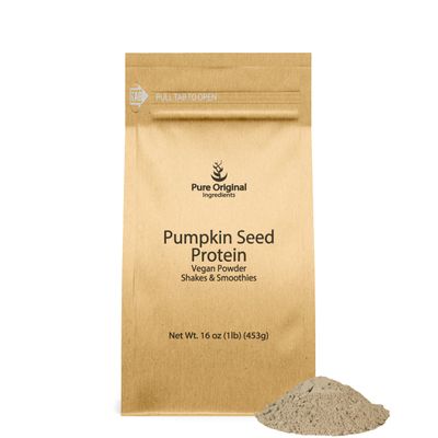 PURE ORIGINAL INGREDIENTS Pumpkin Seed Vegan Protein Powder (1 lb) Nutty Flavor, Breads &amp; Smoothies