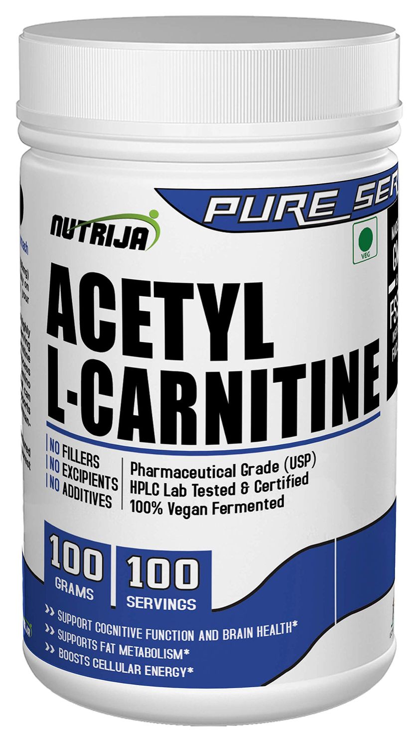 NutriJa Acetyl L-Carnitine (Alcar) - 100gm (Pineapple)