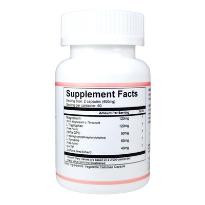 Advanced Cognitive Support Supplement for Enhanced Mental Clarity, Focus, Memory, and Overall Brain Health - Formulated with Magnesium L-Threonate, L-Tryptophan, Alpha GPC, L-Tyrosine, and 5-HTP