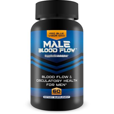 Pro Blue Vigor Max Male Blood Flow - Our Best Blood Circulation Supplements for Men - Our Best Nitric Oxide Supplements for Men - Blood Flow Supplement - Blood Flow Care Blood Flow Supplement for Men