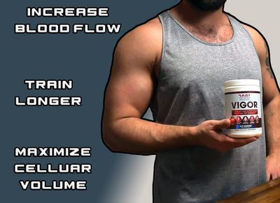 Vigor - Stimulant Free, Nitric Oxide Boosting Pre-Workout Powder, 30 Servings