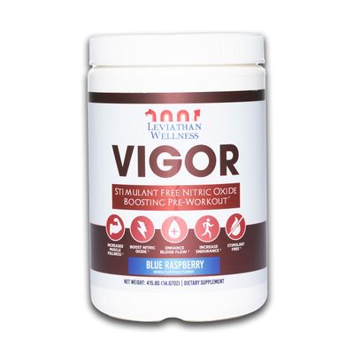 Vigor - Stimulant Free, Nitric Oxide Boosting Pre-Workout Powder, 30 Servings