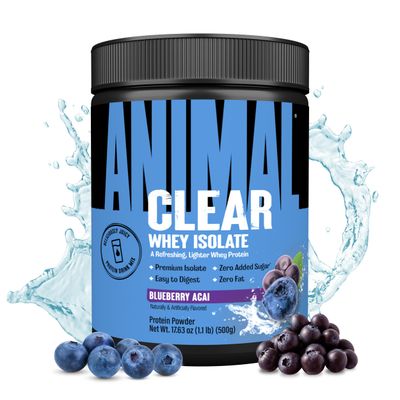 Clear Whey Isolate Protein Powder - Easy to Digest and Mix, 5g BCAA, Deliciously Juicy, Refreshing Anytime Drink for Men and Women, Blueberry Acai 125g (5 Servings)