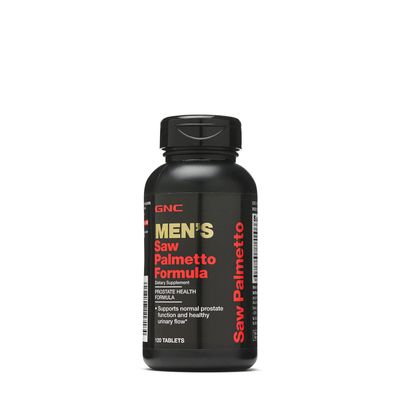 GNC Men&#39;s Saw Palmetto Formula, 120 Tablets, Supports Normal Prostate Function