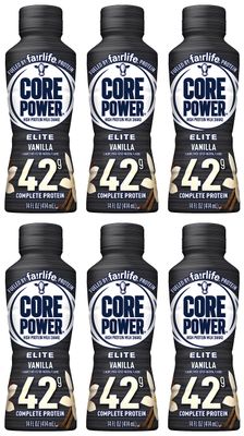 WESTERNMBY Fairlife Core Power High Protein Milk Shakes, Ready to Drink (6 Vanilla, 42g)