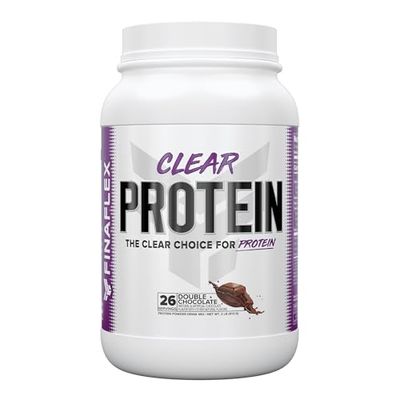 FINAFLEX CLEAR PROTEIN, Double Chocolate - 2 lb - Promotes Muscular Performance &amp; Growth - Milkshake-Like Taste - Low Carb, Low Fat &amp; Gluten Free - 27 Servings