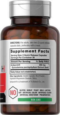 Horbach AMPK Metabolic Activator 450 mg | 60 Capsules | Non-GMO, Gluten Free