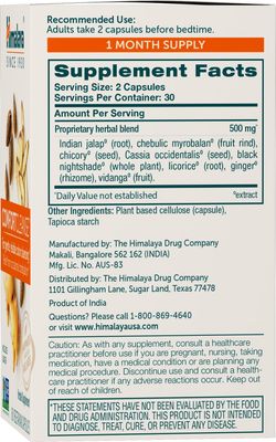 Himalaya ComfortCleanse for Detox and Gentle Colon Cleanse &amp; Occasional Constipation, Vegetarian, 500 mg, 60 Capsules, 1 Month Supply