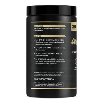 Anabolic Warfare Anabolic Recovery Essential Amino Acid Blend - Post-Workout Recovery &amp; Premium Hydration to Build Muscle (Fruit Explosion, 30 Servings)