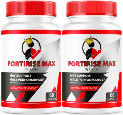 (2 Pack) Fortirise Max, Fortirise Max for Men, Fortirise Max Pills, Fortirise Max Capsule, Fortirise Max Vitamins Ultra, Fortirise Max Supplement, Fortirise Max Pill Formula, 120 Capsules For 2 Months