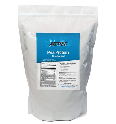 Pea Protein Powder - 5 Pound - Bulk Pure Supplement (Unflavored) - Mettle Pea Protein Isolate