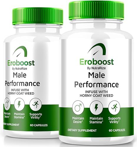 (2 Pack) Eroboost Supplement for Men, Eroboost Male Supplement, Daily Nutrition to Support Peak Performance and Overall Wellness, Official Ero Boost Formula Reviews (120 Capsules)