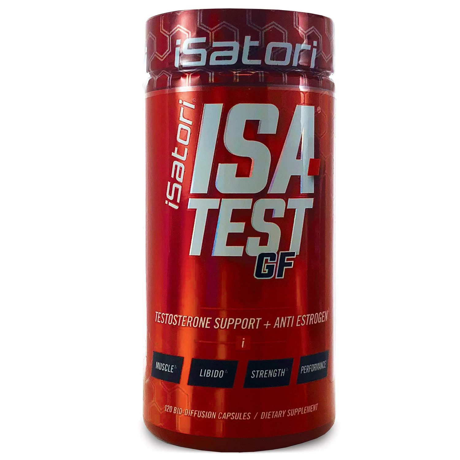 iSatori ISA-Test GF High Performance - Gain Strength and Increase Muscle Mass - Hardcore Training for Exercise and Sports - Gluten-Free Anti-Estrogen Complex - 120 Capsules