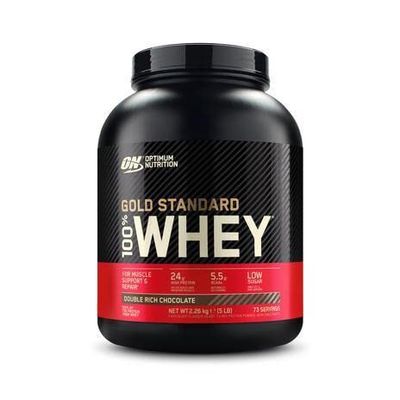 Optimum Nutrition 100% Whey Gold Standard, Double Rich Chocolate, 5 Pound