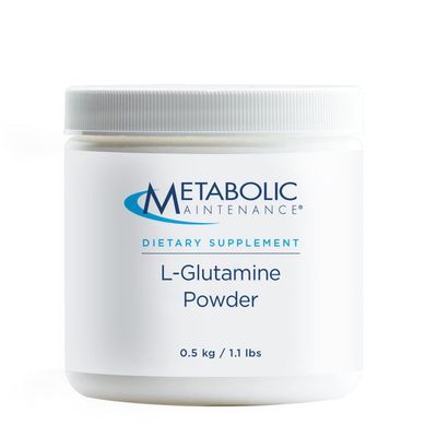 Metabolic Maintenance L-Glutamine Powder - Amino Acid L-Glutamine for Gut Health + Immune Support - Water Soluble L-Glutamine Powder for Daily Use (500 Servings)