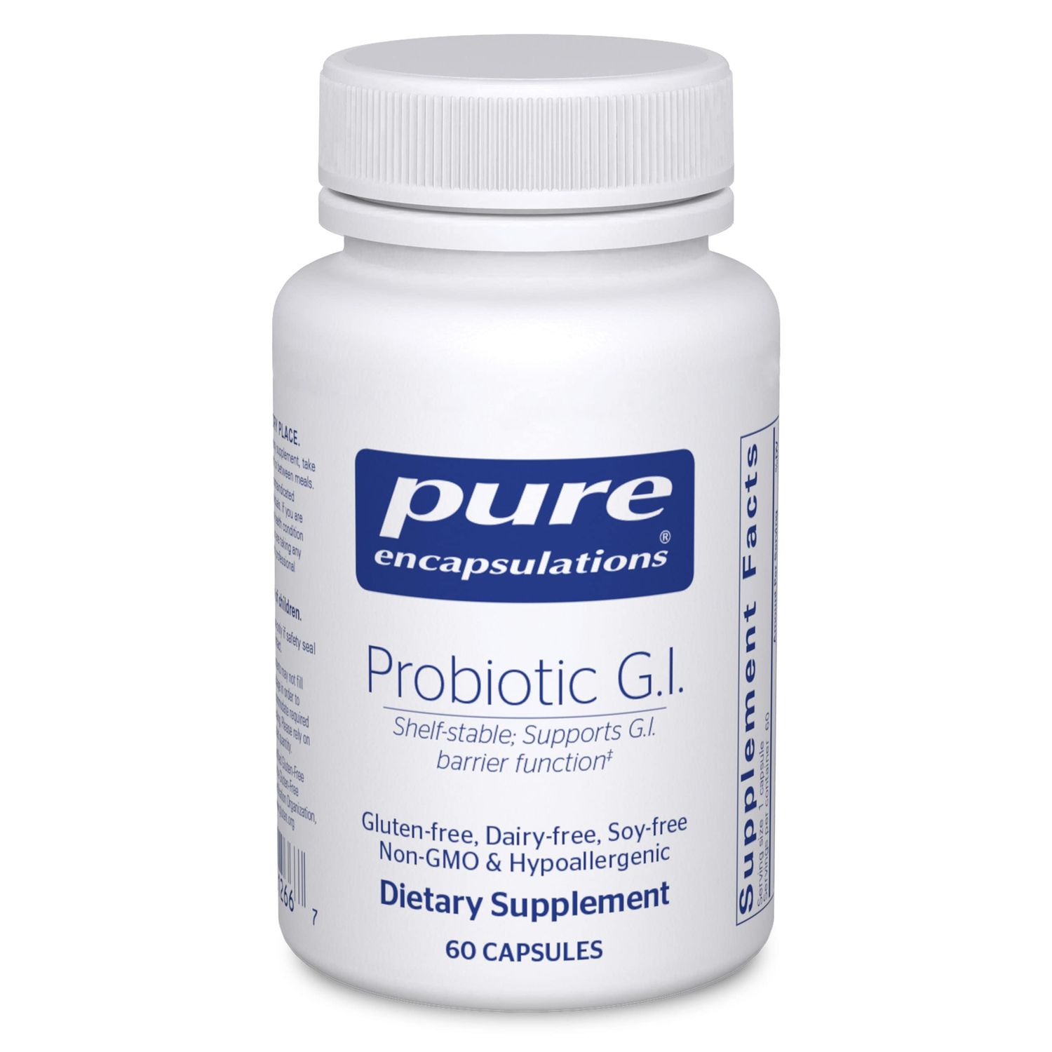 Pure Encapsulations Probiotic G.I. - Shelf Stable Probiotic for Intestinal Health &amp; Gastrointestinal Support - with Lactobacillus &amp; Bifidobacterium Probiotic - 60 Capsules