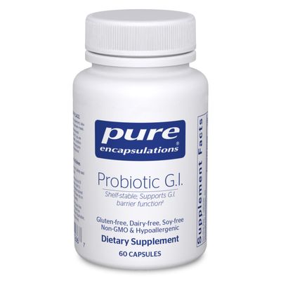 Pure Encapsulations Probiotic G.I. - Shelf Stable Probiotic for Intestinal Health &amp; Gastrointestinal Support - with Lactobacillus &amp; Bifidobacterium Probiotic - 60 Capsules