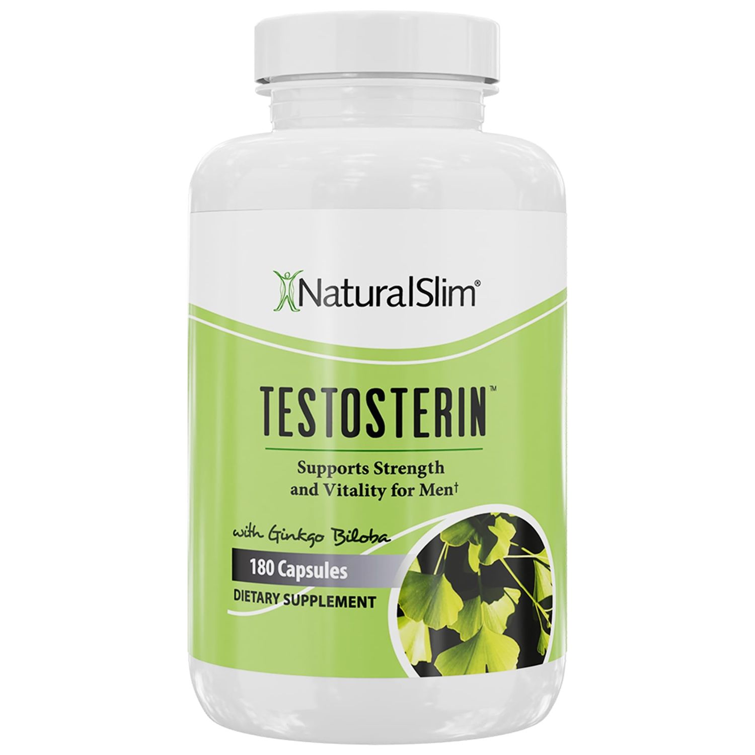 NaturalSlim Testosterin Mens Multivitamins Testosterone Booster - Testosterone Supplement with Vitamin B3, Zinc, Proprietary Blend &amp; Testofen for Muscle Support, Stamina &amp; Metabolism - 180 Capsules
