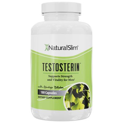 NaturalSlim Testosterin Mens Multivitamins Testosterone Booster - Testosterone Supplement with Vitamin B3, Zinc, Proprietary Blend &amp; Testofen for Muscle Support, Stamina &amp; Metabolism - 180 Capsules