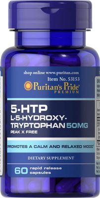 Puritan&#39;s Pride 5-HTP 50 mg (Griffonia Simplicifolia)-60 Capsules